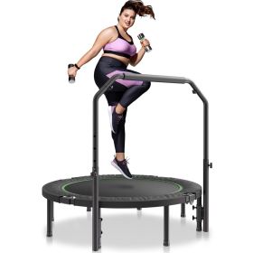 VEVOR Foldable Mini Trampoline, 52 Inch Fitness Rebounder, Max Load 450lbs Exercise Trampoline