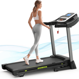 Folding Treadmills for Home/Office-3.5 HP 330lbs Weight Capacity Portable Electric Foldable Treadmill Walking Pad-Running Exercise Walk Machine Heavy