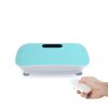 Silent Vibration Platform Crazy Fitness Massage 10-Frequency Weight Loss & Fat Burner Body Shaking Machine For Unisex Blue