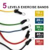 (5 PC set resistance band )Resistance bands, exercise bands, exercise resistance bands, exercise[Support for self-pickup face sheet
