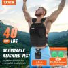 VEVOR Weighted Vest, 40lb Weight Vest, Adjustable Body Weight Jacket for Men Women, Workout Equipment for Strength and Endurance Training, Running