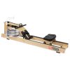 Water Rowing Machine; Oak Wood Water Rower with LCD Monitor Resistance Wooden Rower for Home Use 264 LBS Capacity