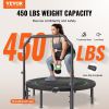 VEVOR Foldable Mini Trampoline, 52 Inch Fitness Rebounder, Max Load 450lbs Exercise Trampoline