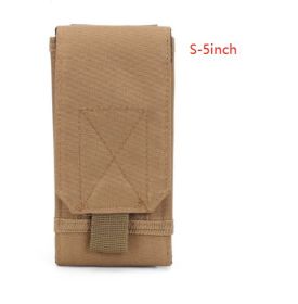 Molle Mobile Phone Bag Waist Bag Men's Sports Running Coin Purse Universal Multifunctional Vertical Belt Portable Wear Belt (Option: 3style-S 5inch)