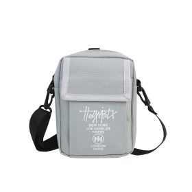 Single Shoulder Small Bag, Fashionable Trendy Student Crossbody Bag, Unisex Casual Phone Bag (Option: grey)