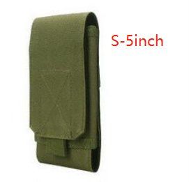 Molle Mobile Phone Bag Waist Bag Men's Sports Running Coin Purse Universal Multifunctional Vertical Belt Portable Wear Belt (Option: 2style-S 5inch)