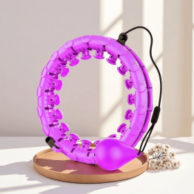Thin waist weight loss circle trainer (Style: 24 knots, Color: Purple)