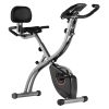 VEVOR Folding Exercise Bike, Foldable Fitness Stationary Bike, Adjustable Magnetic Resistance Stationary Bike