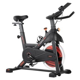 VEVOR Exercise Bike, Adjustable Magnetic Resistance Stationary Bike, Indoor Cycling Bike for Home Cardio, Workout Bike with Silent Belt Drive (Resistance System: Magnetic Resistance, Flywheel Type: Medium-Duty Flywheel)