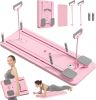 Pilates Board-Reformer Set,Multi-Purpose Foldable Reformer Board for Home,5in1 Pilates Sliding Board,Purple