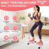 Waist Twister, Exercise Twist Boards Twisting Waist Machine for Women Belly Fat, Noiseless Ab Twister Machine with Resistance Bands