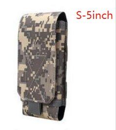 Molle Mobile Phone Bag Waist Bag Men's Sports Running Coin Purse Universal Multifunctional Vertical Belt Portable Wear Belt (Option: 6style-S 5inch)